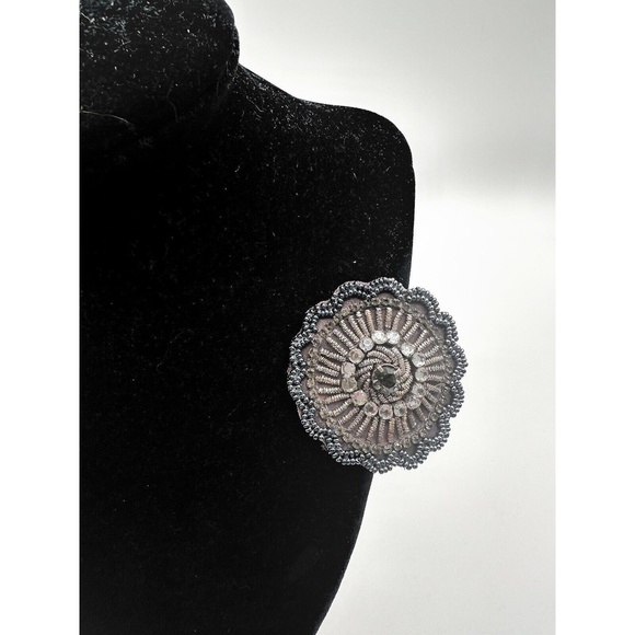 Ann Taylor Loft Hair Lapel Clip embellished Faux Gem Classic French J-01-124 - Picture 1 of 7